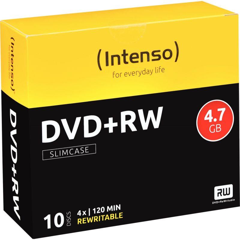 Image de  Paquet de 10 DVD+RW Intenso 4,7 Go 4X 