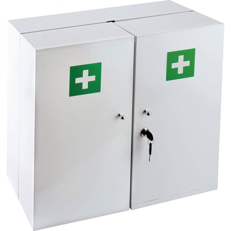 Image de  Armoire à pharmacie 2 portes blanche 