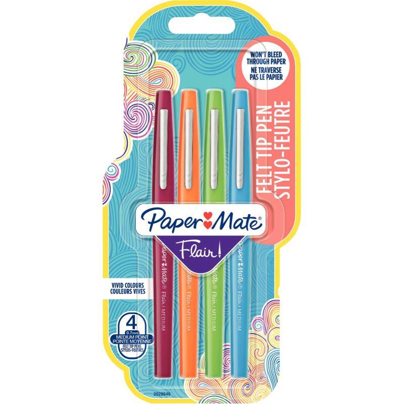 Image de  Pochette de 4 feutres Flair Fun assortis 