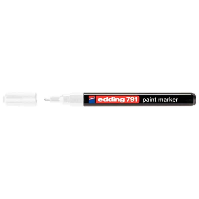 Image de  Marqueur peinture permanent E791 pointe ogive blanc 