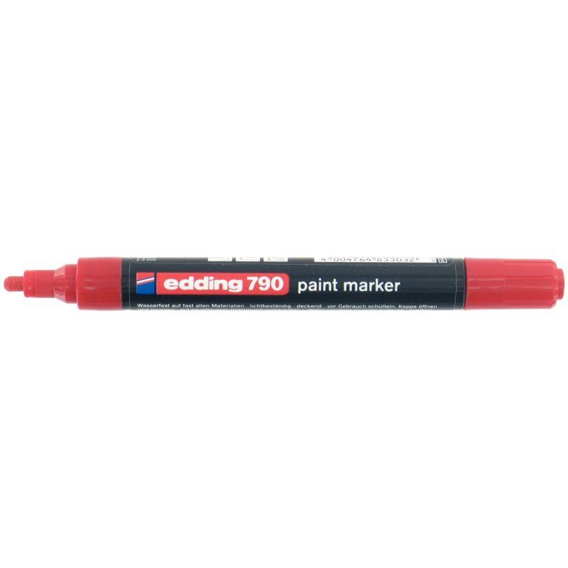 Image de  Marqueur peinture permanent E790 pointe ogive rouge 