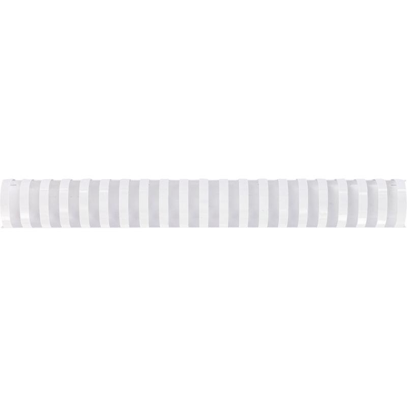 Image de  Boite de 50 anneaux reliure/peignes à relier plastique ovales diamètre 38mm blanc 