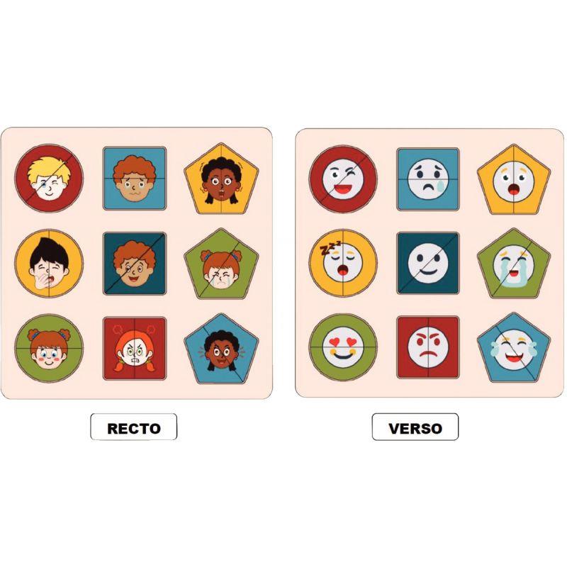 Image de  Encastrement duo recto/verso, les expressions du visage 