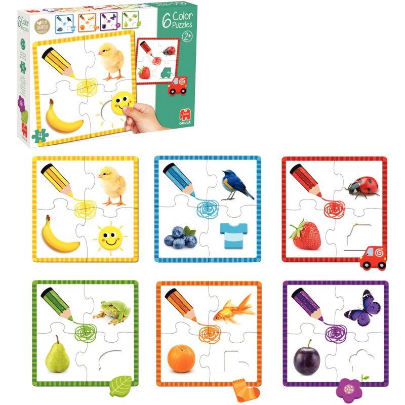 Image de  Boite de 6 Color puzzles, 30 pièces 