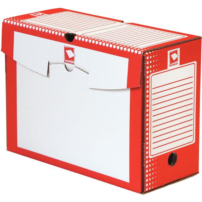 Image de  Paquet de 25 boites d''archives 34x25cm dos 15cm rouges 