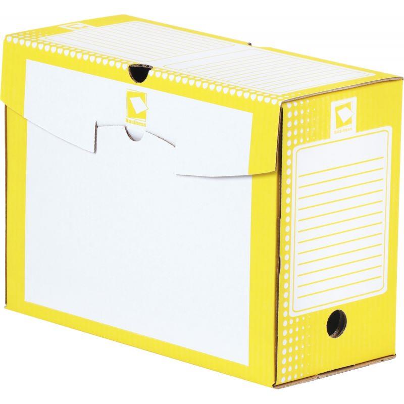 Image de  Paquet de 25 boites d''archives 34x25cm dos 15cm jaunes 
