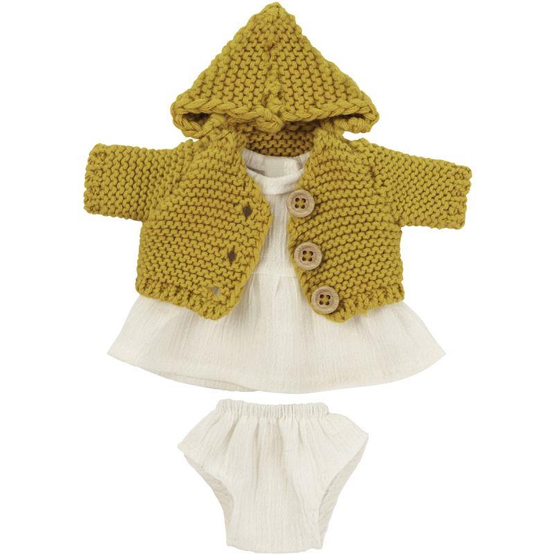 Image de  Lot de 3 tenues filles pour poupées 21 cm 