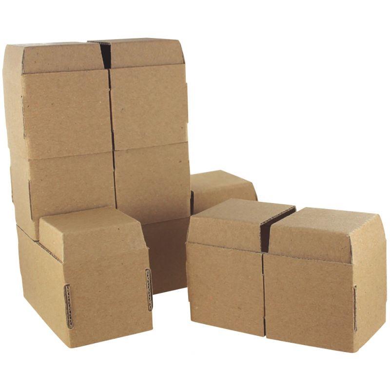 Image de  Lot de 196 briques en carton brun à monter 