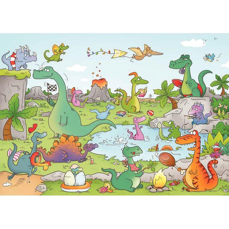 Image de  Puzzle en bois d''environ 24 pièces, les dinosaures 