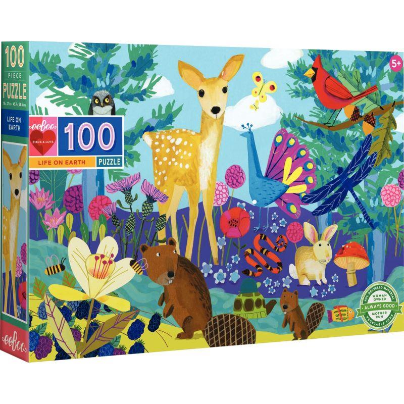 Image de  Puzzle de 100 pièces EEBOO, la vie sur terre 