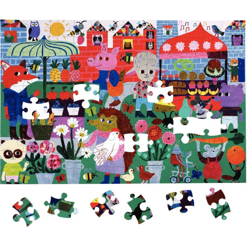Image de  Puzzle 100 pièces EEBOO, le marché écologique 