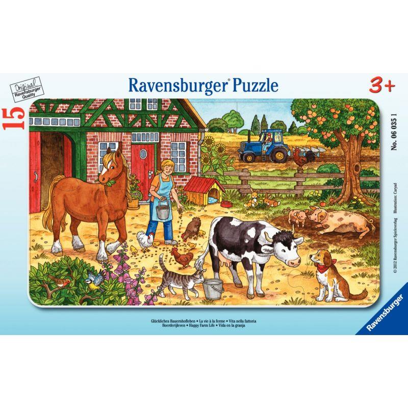 Image de  Puzzle à cadre 15 pièces, la vie à la ferme 