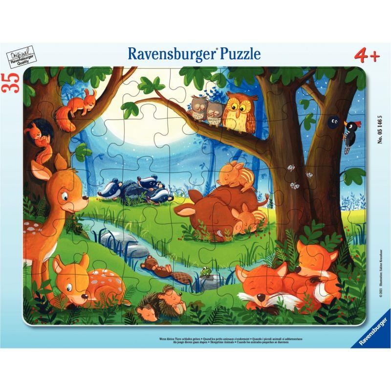 Image de  Puzzle à cadre 35 pièces, les animaux de la forêt 