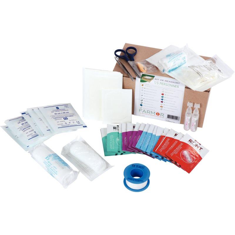 Image de  Kit pour armoire à pharmacie 1/5 personnes 