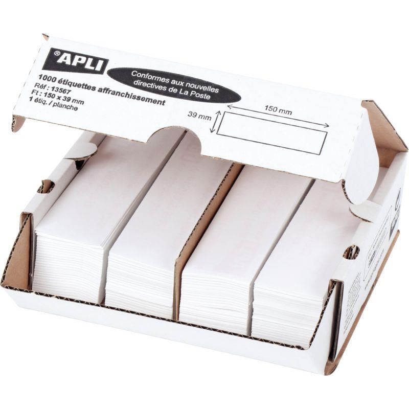 Image de  Boîte de 1 000 étiquettes d''affranchissement 150x39 mm 