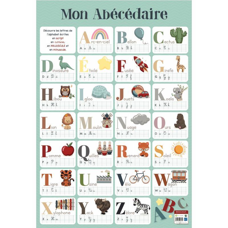 Image de  Poster en PVC 76x52cm premier alphabet 