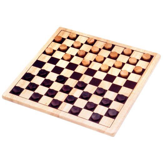 Image de  Jeu de dames en bois 