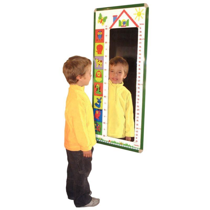 Image de  Toise miroir 48x103cm cadre en aluminium 