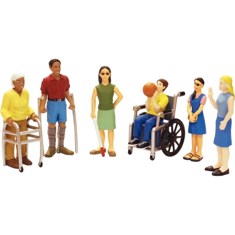 Image de  Lot de 6 figurines handicapées 