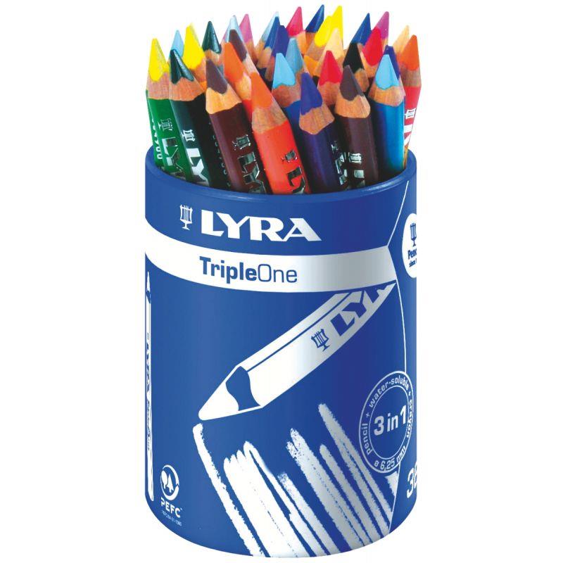 Image de  Pot de 36 crayons de couleur Triple one assortis 