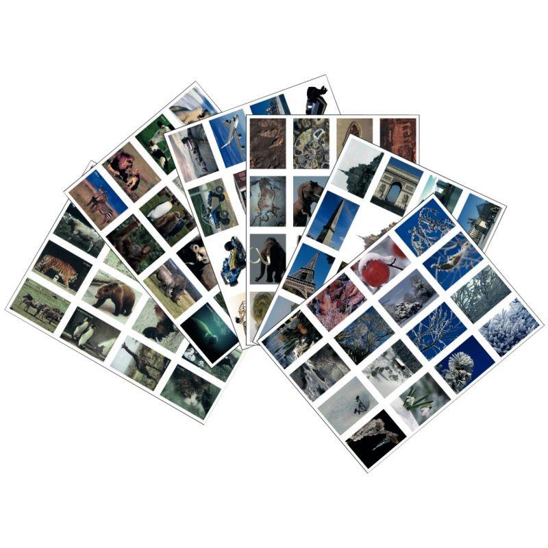 Image de  Lot de 96 images en planche dimensions 6 x 8 cm 