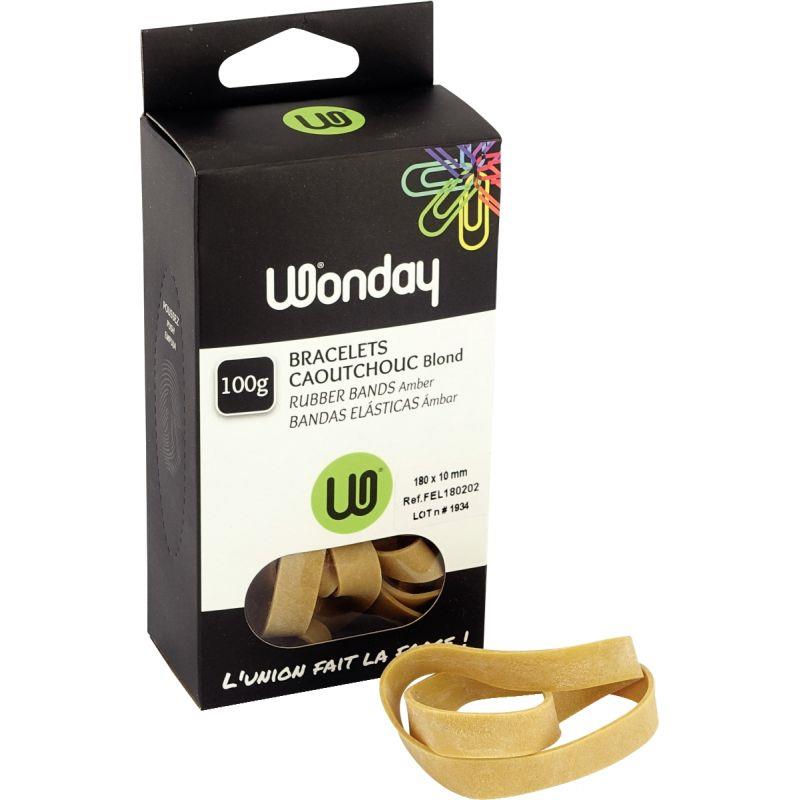 Image de  Boite de 100g de bracelets blond 180x10mm 