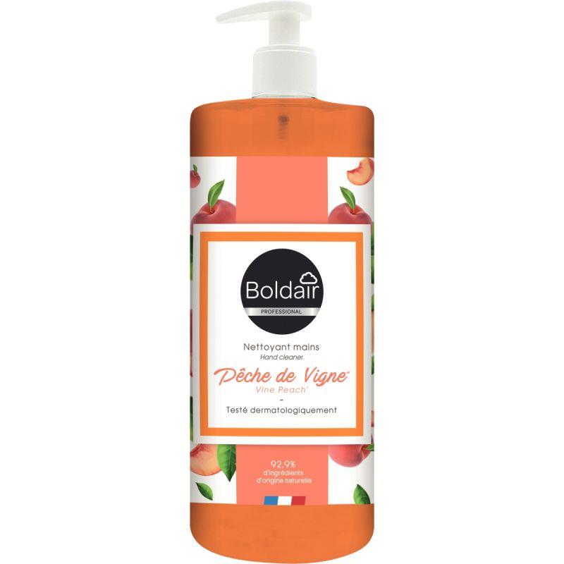 Image de  Flacon pompe 500ml savon pêche de vigne 