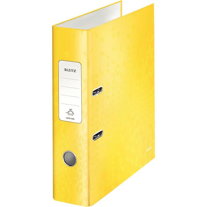 Image de  Classeur à levier 180° WOW pour format A4, dos 8 cm, jaune 