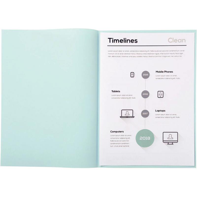 Image de  Paquet de 250 sous-chemises 60g format 22x31 cm bleu clair 