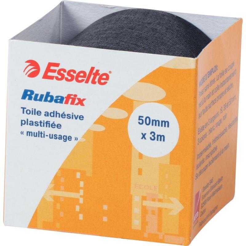 Image de  Rouleau adhésif toile noir 3mx50mm 