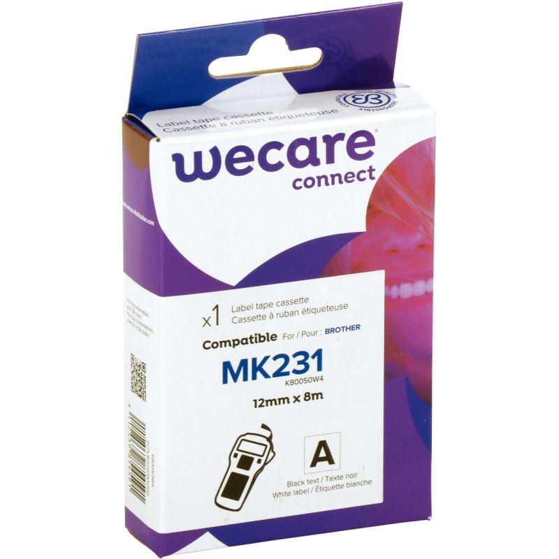 Image de  Recharge BROTHER MK 12 mm noir sur blanc compatible 