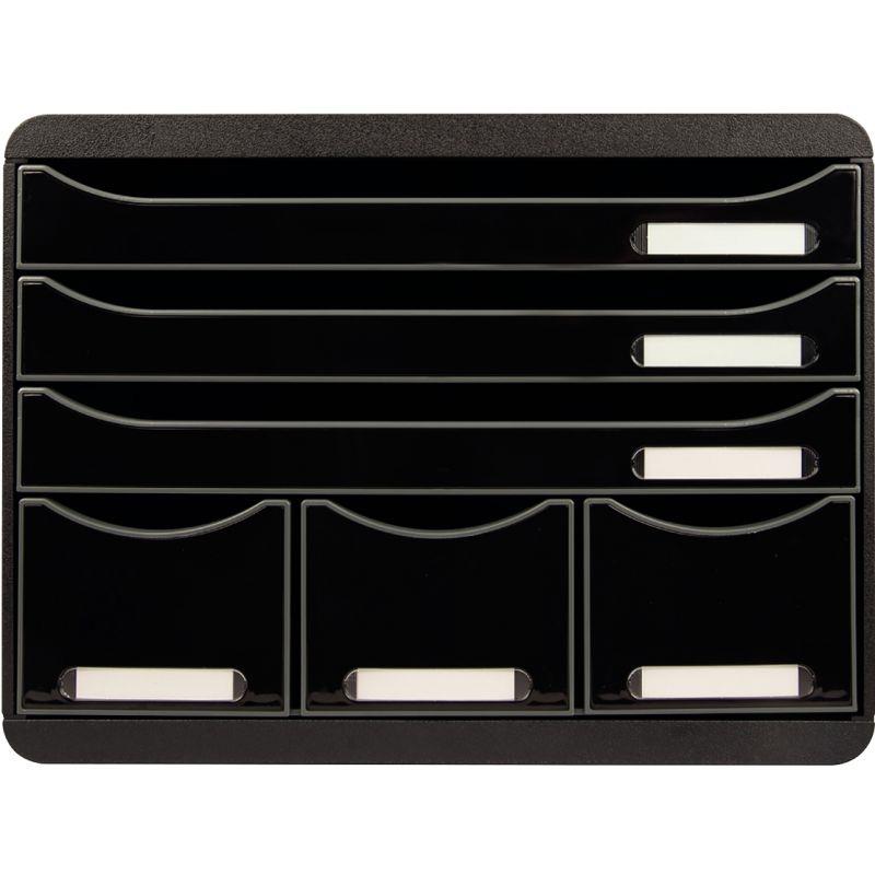 Image de  Module 6 tiroirs STOREBOX à l''italienne noir/noir 