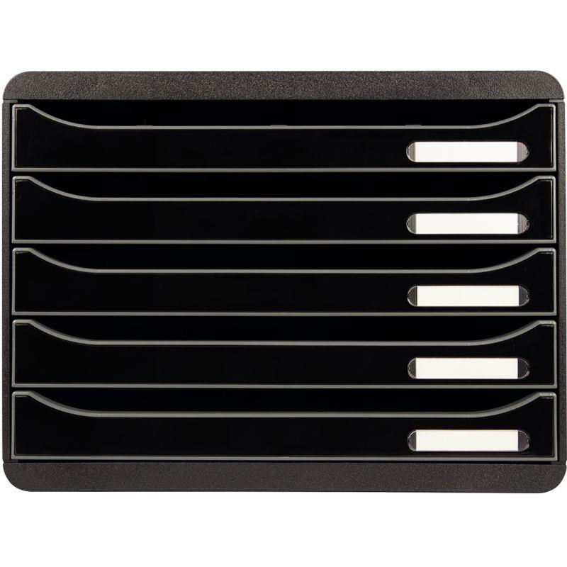 Image de  Module 5 tiroirs BIGBOX+ à l''italienne noir/noir 