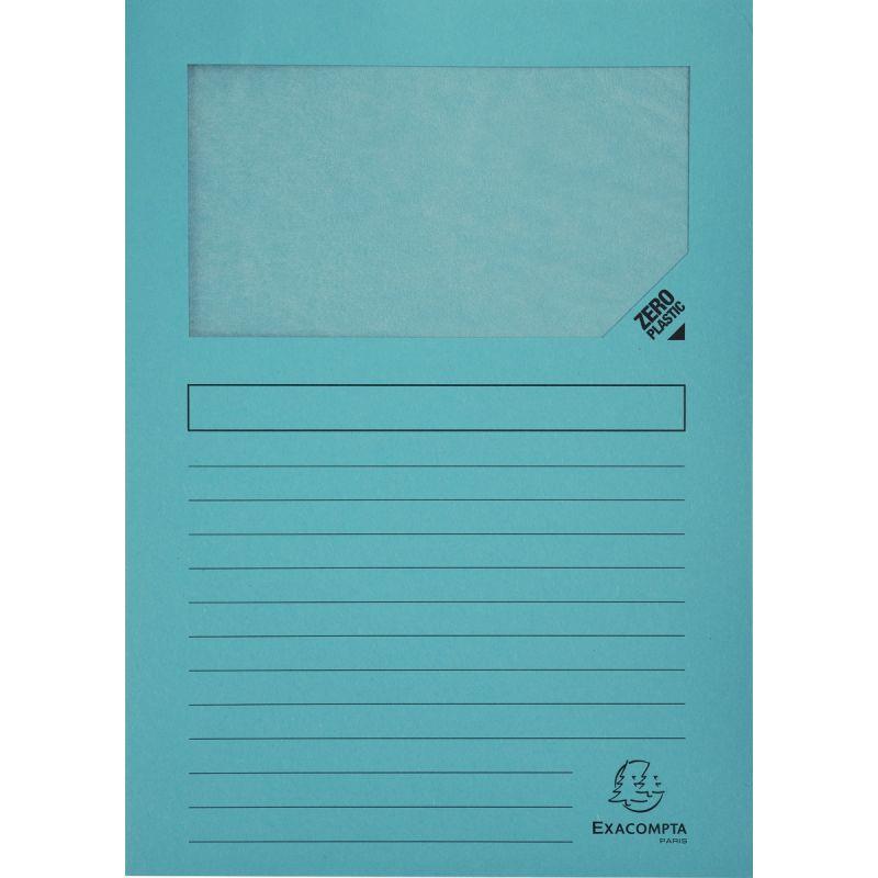 Image de  Paquet de 100 pochettes coin papier FOREVER 130g, bleu clair 