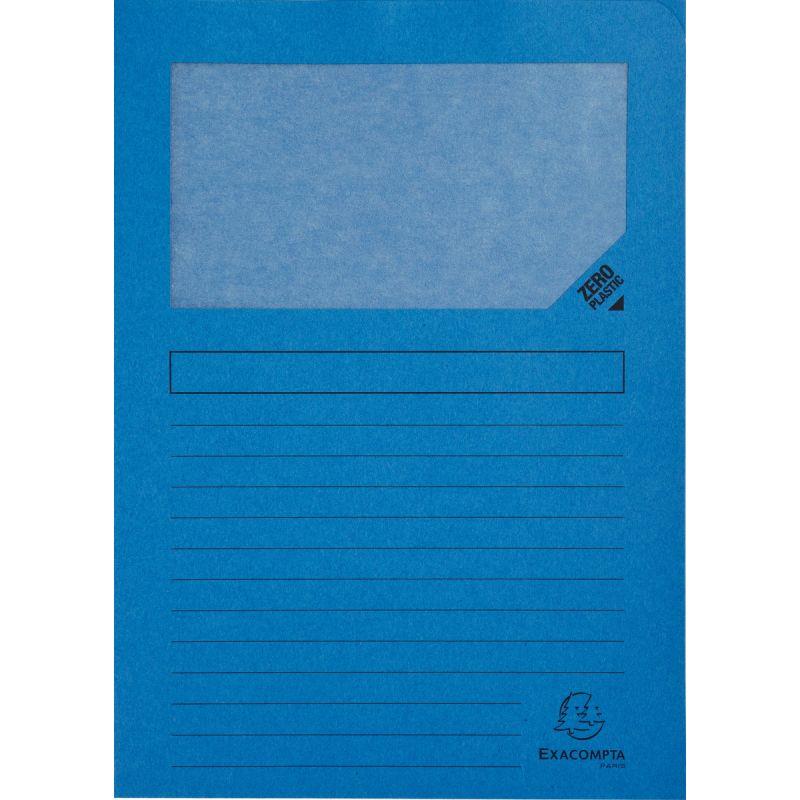 Image de  Paquet de 100 pochettes coin papier FOREVER 130g, bleu vif 