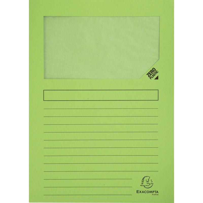 Image de  Paquet de 100 pochettes coin papier FOREVER 130g, vert tilleul 