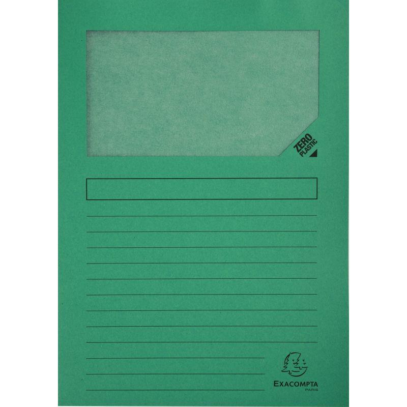 Image de  Paquet de 100 pochettes coin papier FOREVER 130g, vert 