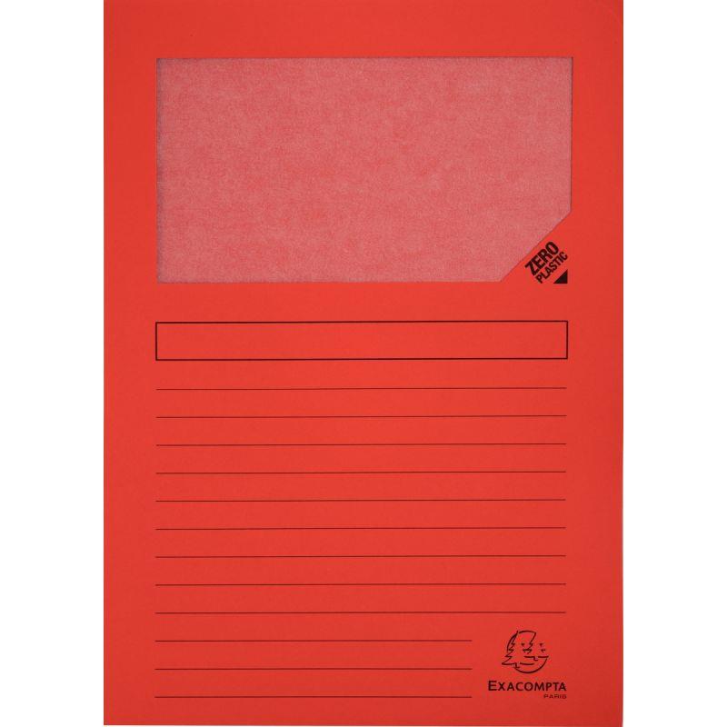 Image de  Paquet de 100 pochettes coin papier FOREVER 130g, rouge 