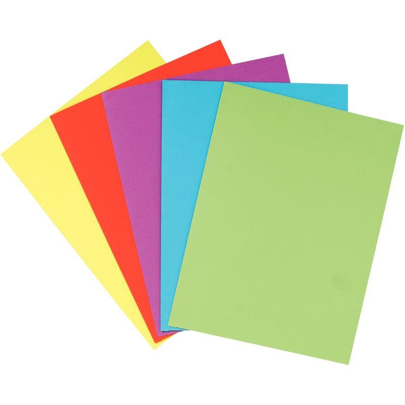 Image de  Paquet de 25 chemises double poche en carte 210g, coloris assortis 