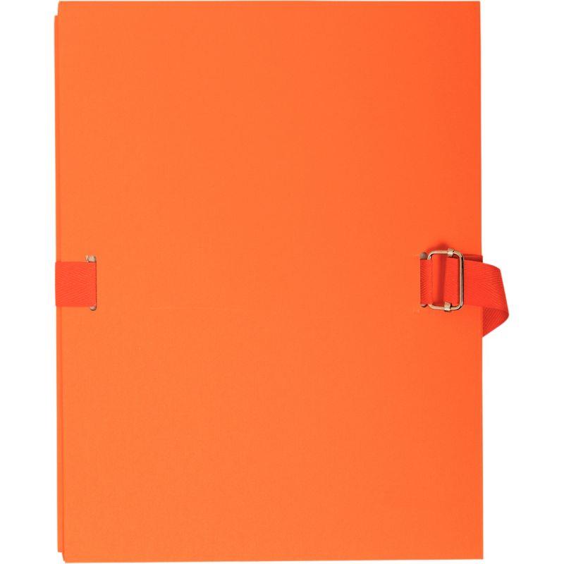 Image de  Chemise extensible toilée, orange 