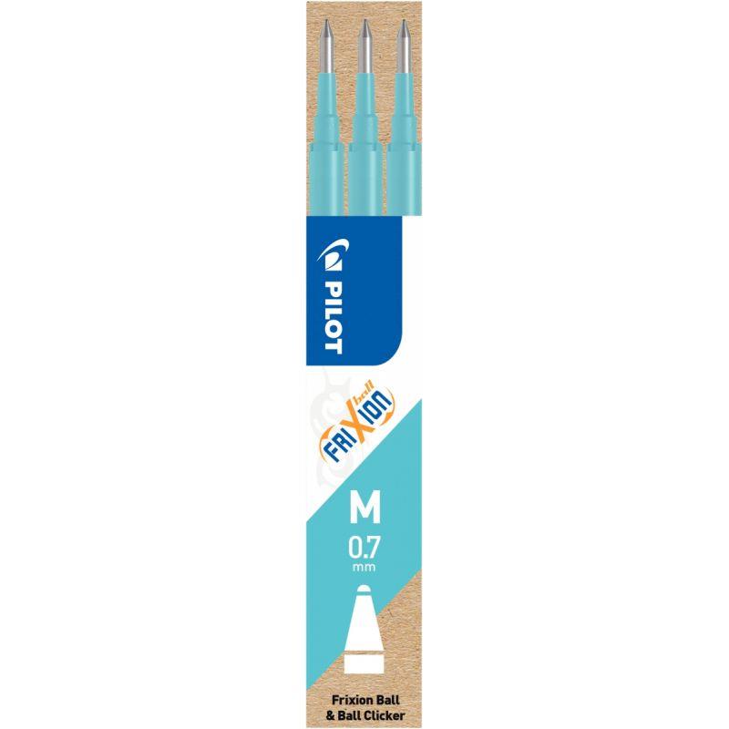 Image de  Étui de 3 recharges Frixion turquoise 