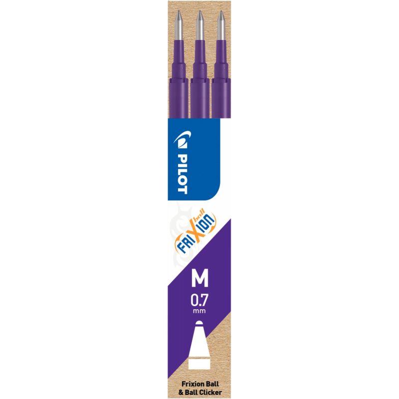 Image de  Étui de 3 recharges Frixion violet 