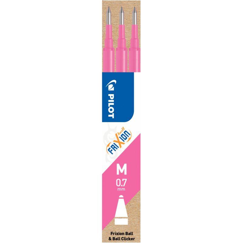 Image de  Étui de 3 recharges Frixion rose 