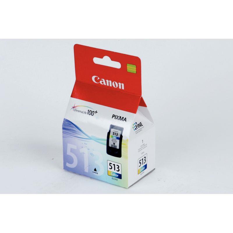 Image de  Canon 513 cartouche jet d''encre couleurs authentique (CL513CMJ) 