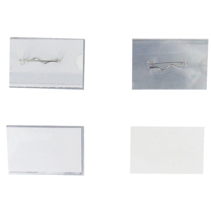 Image de  Boîte de 50 badges épingle 54 x 90 mm 