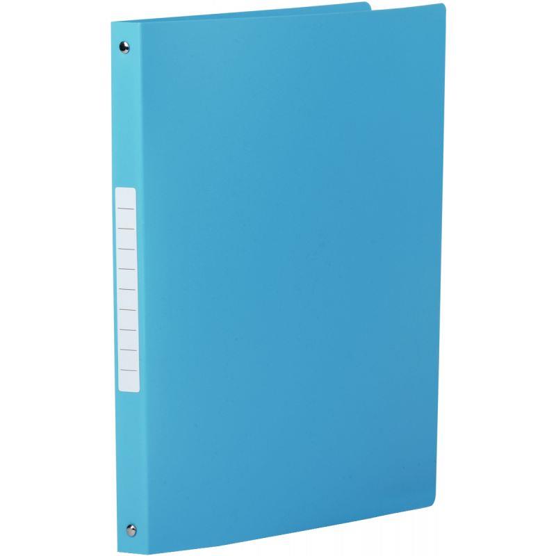 Image de  Classeur 4 anneaux en polypropylène opaque, format A4, dos 2,5 cm, bleu clair 