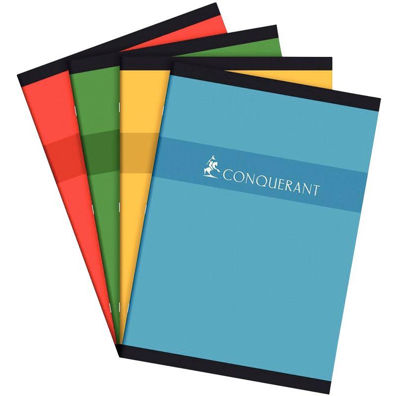 Image de  Cahier piqué 192 pages CONQUERANT, format A4, seyès, papier 70g 