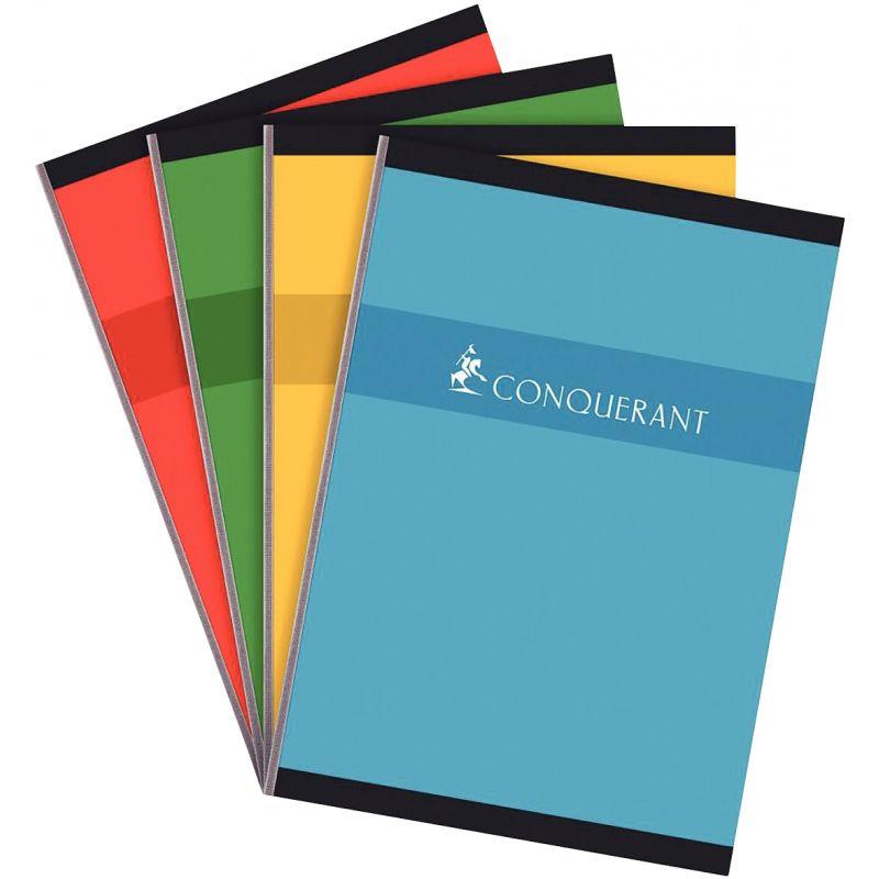 Image de  Cahier broché 192 pages CONQUERANT, format A4, quadrillé 5x5, papier 70g 