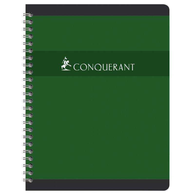 Image de  Cahier à reliure intégrale 180 pages CONQUERANT, format 24x32 cm, quadrillé 5x5, papier 70g 