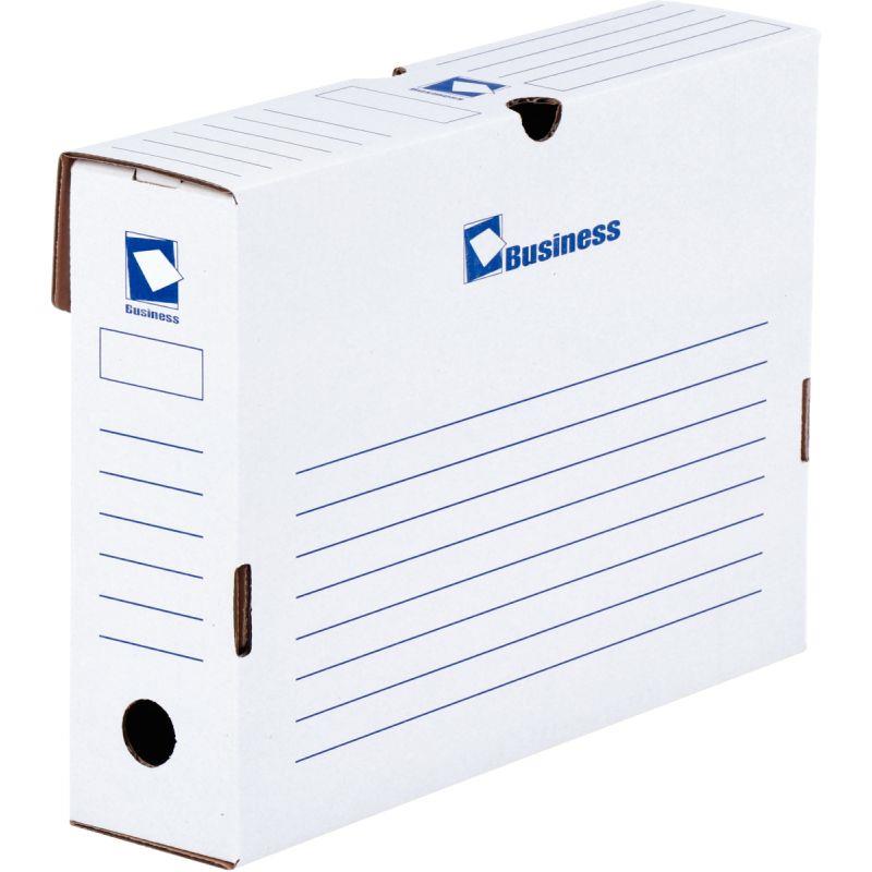 Ref. 74946, Paquet de 10 boites d''archives 34x25cm dos 8cm MBUSINESS, marque N.C